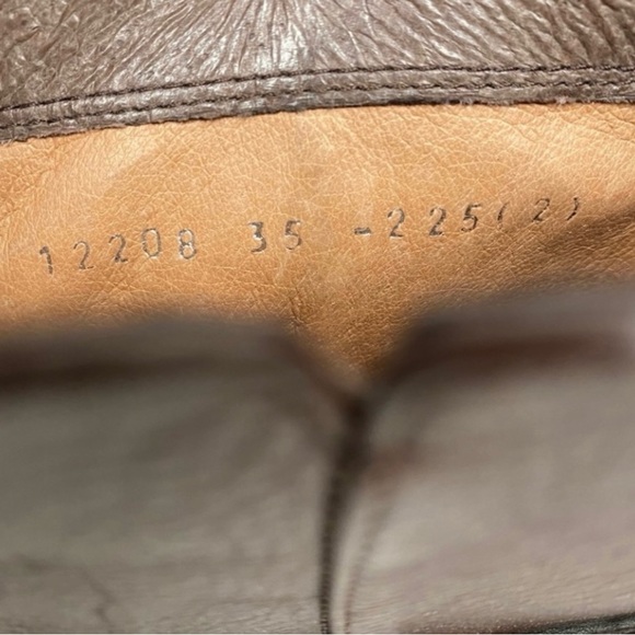 Le Saunda Women's Brown Leather Studded Flat Pull On Bootie Size 5 Classic Boho - Picture 13 of 16